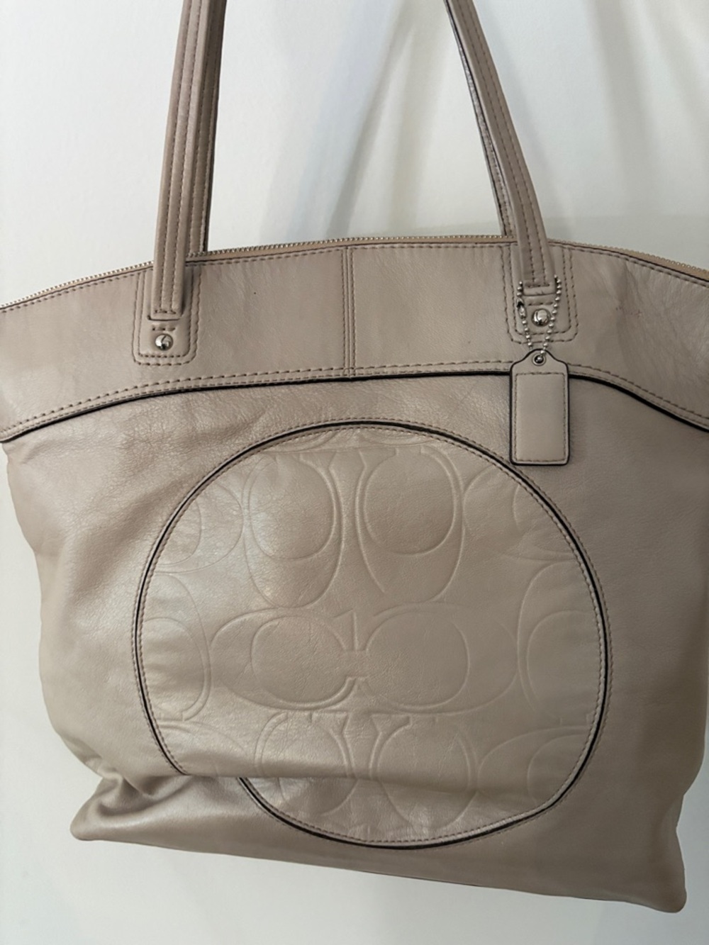 Coach Taupe Tote